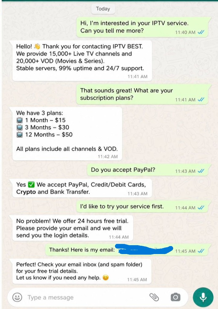 Customer testimonial